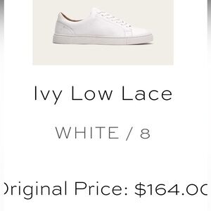 Frye leather ivy low lace sneakers